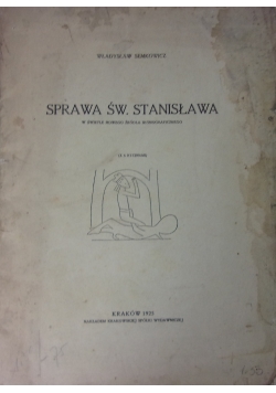 Sprawa Św. Stanisława,1925 r.