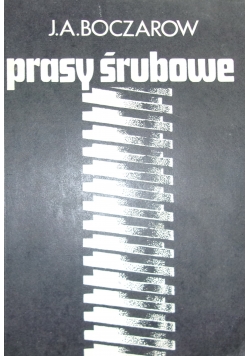 Prasy śrubowe