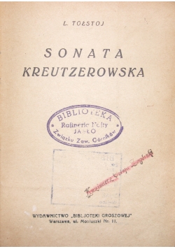 Sonata Kreutzerowska, ok. 1927r.