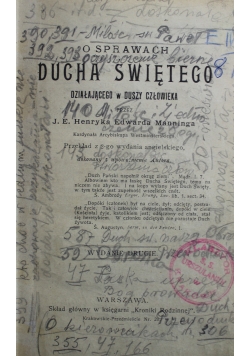 O sprawach Ducha Świętego 1906 r