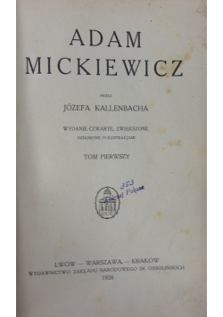 Adam Mickiewicz ,1926r.