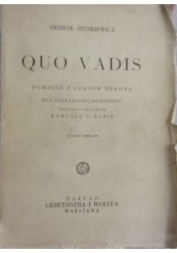 Quo Vadis, 1937 r.