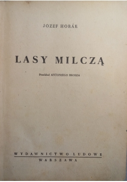 Lasy milczą 1949 r.