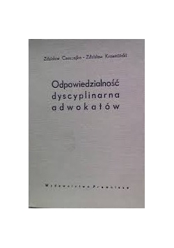 Odpowiedzialność dyscyplinarna adwokatów