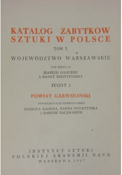 Katalog Zabytków sztuki  w Polsce ,zeszyt 2,Tom X