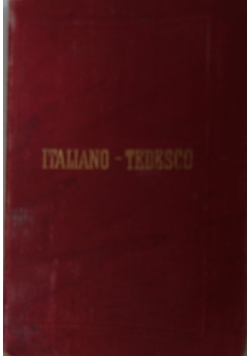 Nuovo Dizionario tascabile Italiano-Tedesco, 1896 r., Miniatura