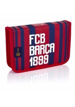 Piórnik pojedynczy z wyposażeniem 2 klapki Barcelona Barca Fan 6