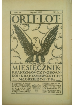 Orli lot rok III, nr.1, 1922 r.