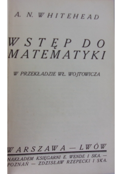 Wstęp do matematyki.