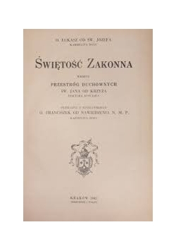 Świętość zakonna, 1942r