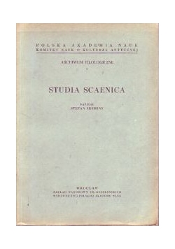 Studia Scaenica