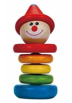 Grzechotka Szczęśliwy Klown, 6 sztuk