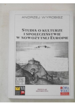 Studia o kulturze i społeczeństwie w nowożytnej Europie