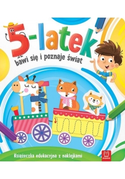 5-latek bawi się i poznaje świat