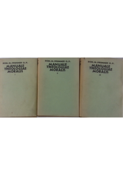 Manuale theologiae moralis, tom 1-3, 1914 r.