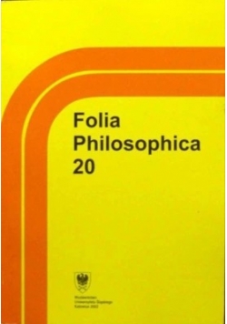 Folia Philosophica 20