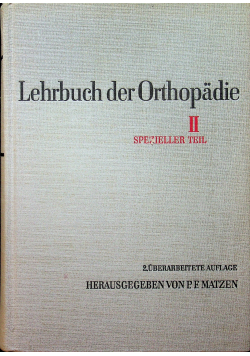 Lehrbuch der Orthopadie