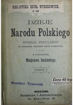 Dzieje Narodu Polskiego część 1898 r.