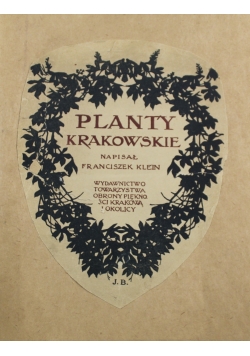 Planty Krakowskie  1911 r