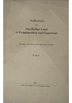 Das Heilige Land in Vergangenheit und Gegenwart 1941r.