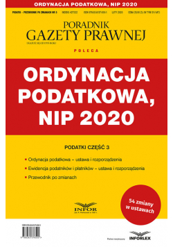 Ordynacja podatkowa NIP 2020
