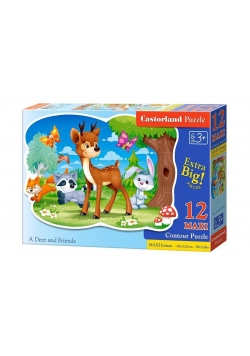 Puzzle 12 max Jeleń i przyjaciele CASTOR