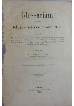 Glossarium, 1876 r.