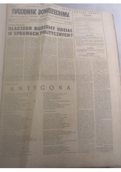 Tygodnik społeczny.Katolickie pismo społeczno kulturalne, rok XI