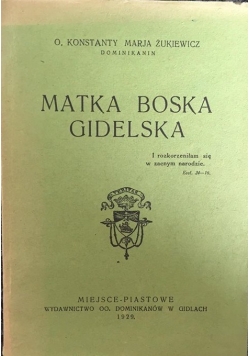 Matka Boska Gidelska 1929 r.