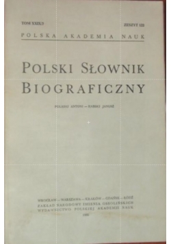 Polski Słownik Biograficzny Tom XXIX/3 Zeszyt 122