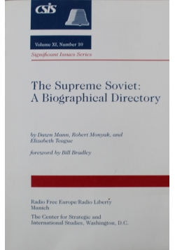 The Supreme Soviet volume XI Nr 10