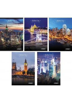 Zeszyt A4/54L kratka Street Skyline 80g (10szt)