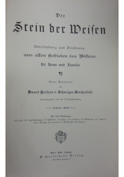 Der Stein der Weisen, 1896 r.