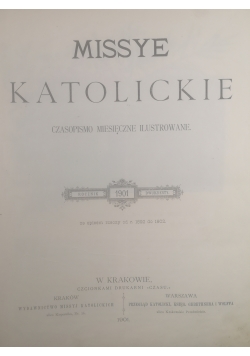 Missye Katolickie Rocznik dwudziesty 1901 r.
