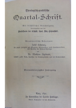 Quartal - Schrift, 1891 r.