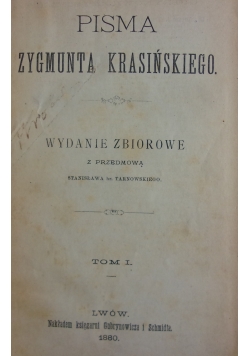 Pisma Zygmunta Krasińskiego, 1880 r.