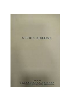 Studia biblijne