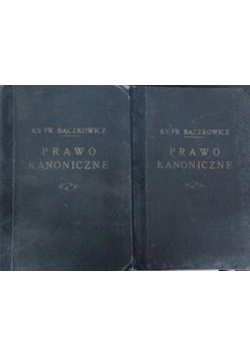 Prawo kanoniczne T. I,II