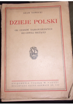 Dzieje Polski od czasów Najdawniejszych do chwili bieżącej, 1946r.