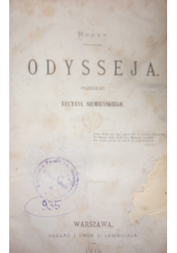Odysseja,1876r.