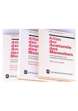 Atlas der Anatomie des Menschen , Tom I-III