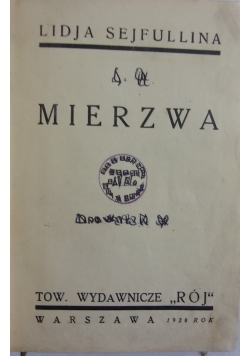 Mierzwa, 1928 r.