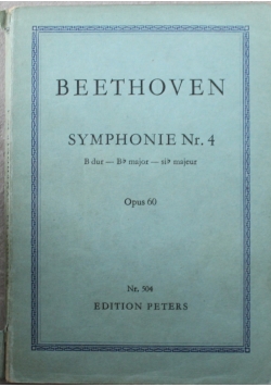 Beethoven Symphonie nr 4  nr 504