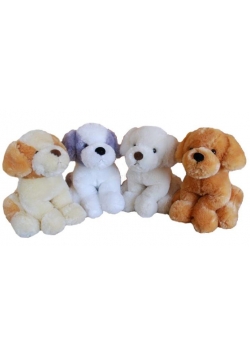 Pies Dżeki z dźwiękiem 23 cm, 4 kolory