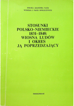 Stosunki polsko niemieckie 1831 1848