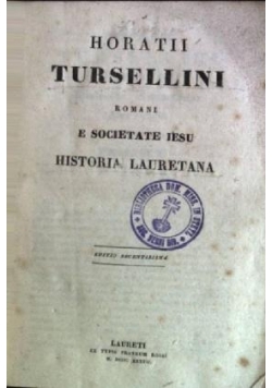 Historia Lauretana ,1837r.
