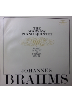 The Warsaw Piano Quintet Johannes Brahms, Płyta winylowa