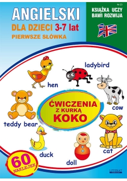 Angielski dla dzieci 23 Pierwsze słówka 3-7 lat Ćwiczenia z kurką Koko