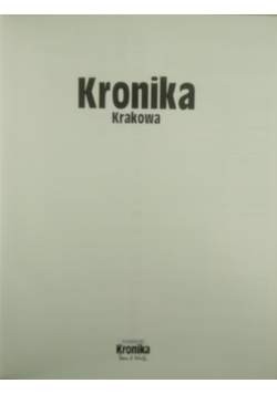 Kronika Krakowa