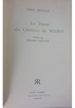 La Dame du Chateau de Wildfell